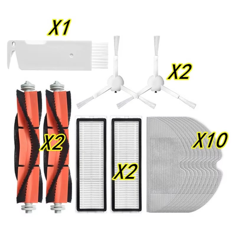 Certer Main Roller + Side Brush + Hepa Filter + Mopping Cloth for Xiaomi 1C 1 C Sweeper Robot Vacuum Mop Mijia C1 Accessories