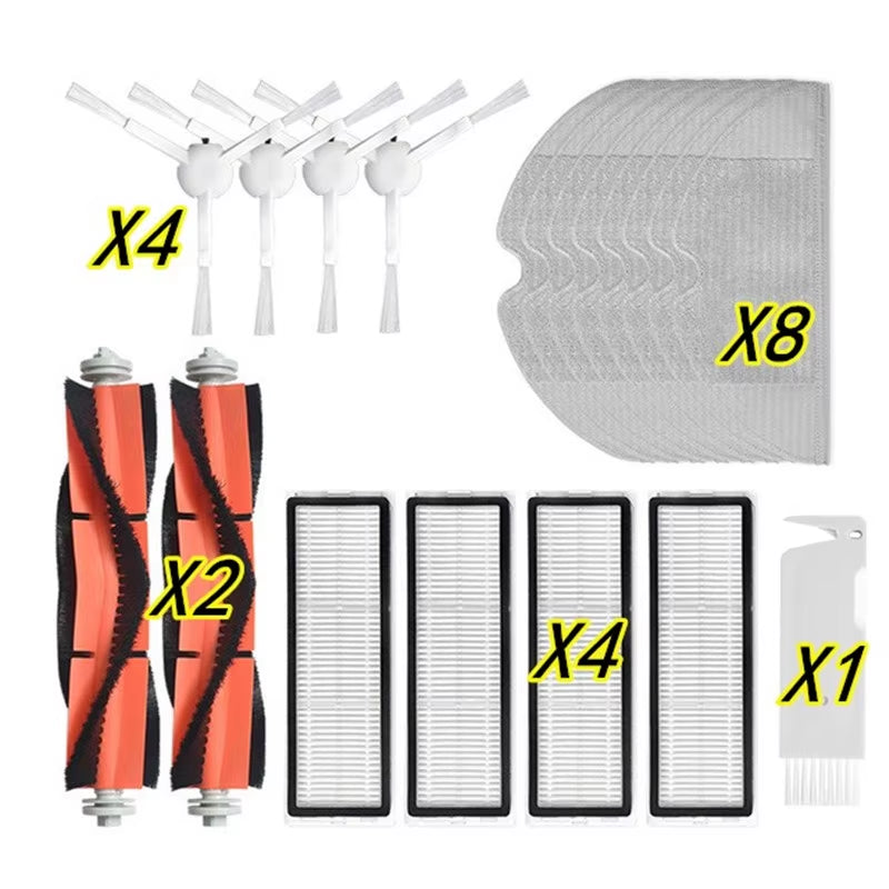 Certer Main Roller + Side Brush + Hepa Filter + Mopping Cloth for Xiaomi 1C 1 C Sweeper Robot Vacuum Mop Mijia C1 Accessories