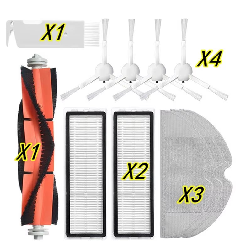 Certer Main Roller + Side Brush + Hepa Filter + Mopping Cloth for Xiaomi 1C 1 C Sweeper Robot Vacuum Mop Mijia C1 Accessories