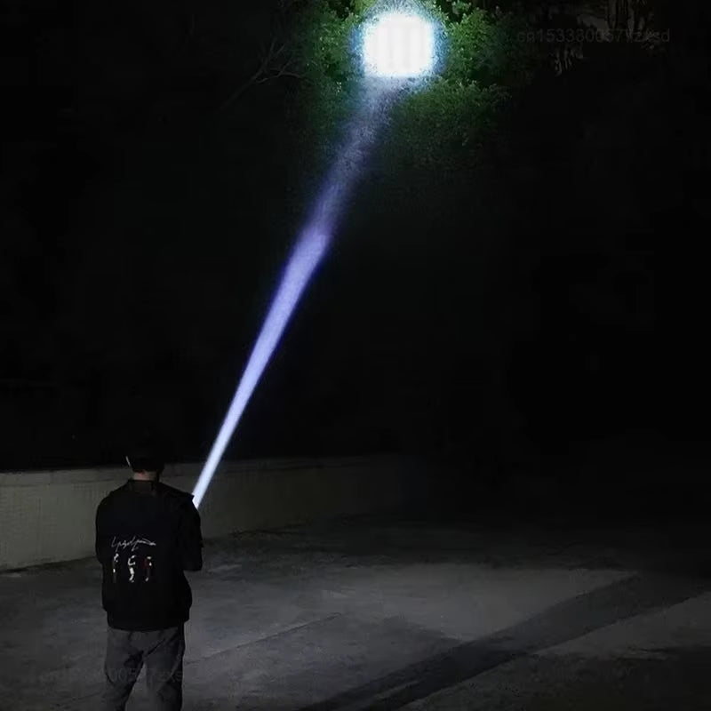 Xiaomi USB Charging LED Flashlight 3 Modes Portable Strong Light Zoom Torch Outdoor Camping Lamp Lantern Waterproof Flashlights