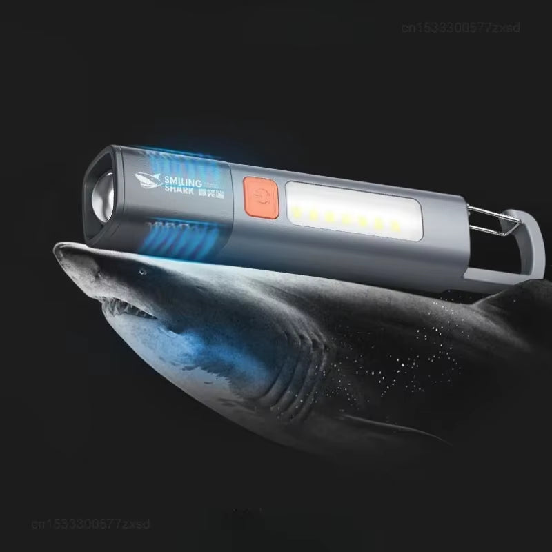 Xiaomi USB Charging LED Flashlight 3 Modes Portable Strong Light Zoom Torch Outdoor Camping Lamp Lantern Waterproof Flashlights