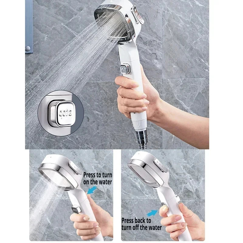 Xiaomi High Pressure Shower Head Water Saving 3-Modes Shower Heads Adjustable Water Massage Sprayer Bathroom Accessories