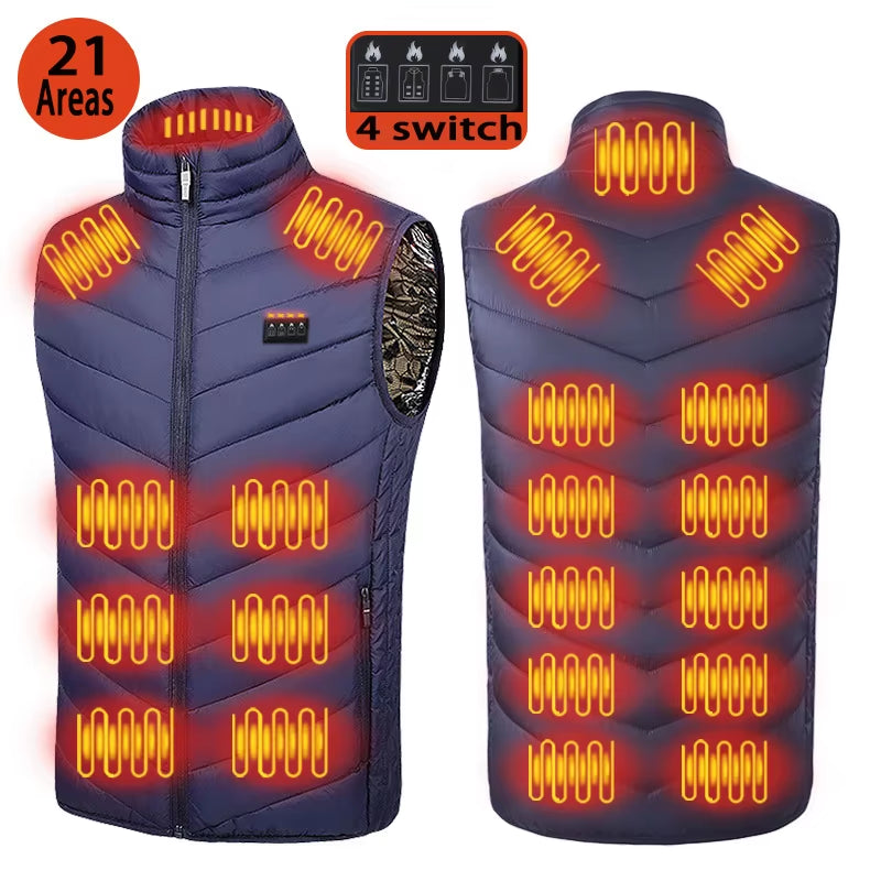 Stay Warm in Style: Versatile Heated Vest for Men and Women - Perfect for Winter Sports and Outdoor Adventures