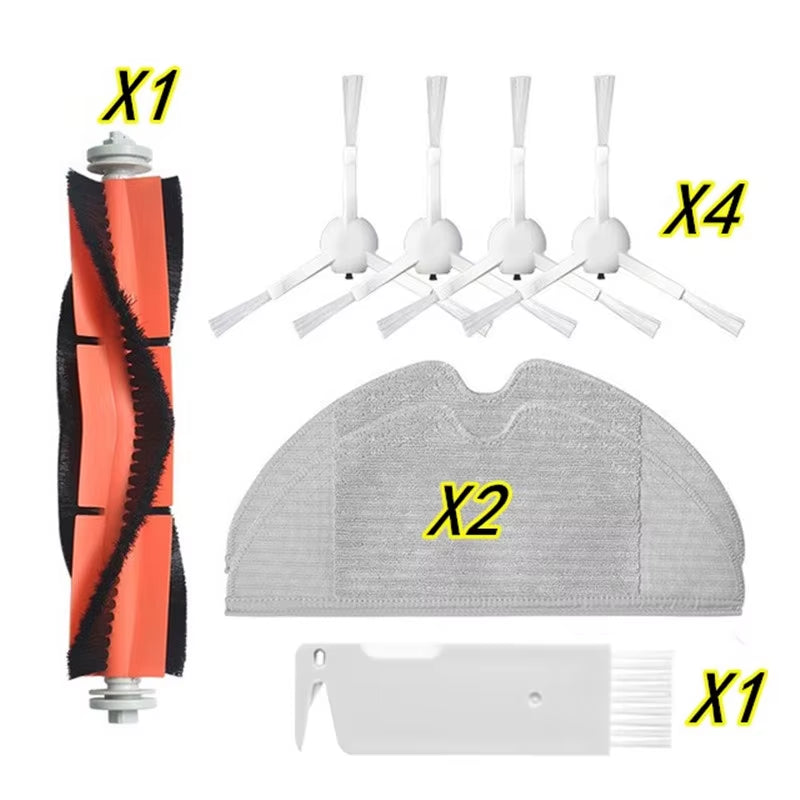 Certer Main Roller + Side Brush + Hepa Filter + Mopping Cloth for Xiaomi 1C 1 C Sweeper Robot Vacuum Mop Mijia C1 Accessories