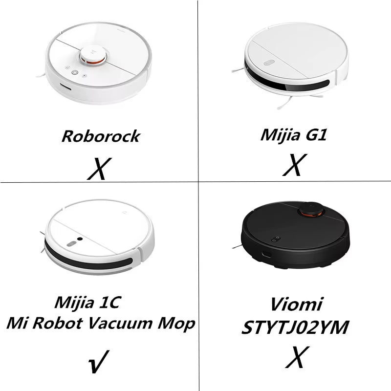 Certer Main Roller + Side Brush + Hepa Filter + Mopping Cloth for Xiaomi 1C 1 C Sweeper Robot Vacuum Mop Mijia C1 Accessories