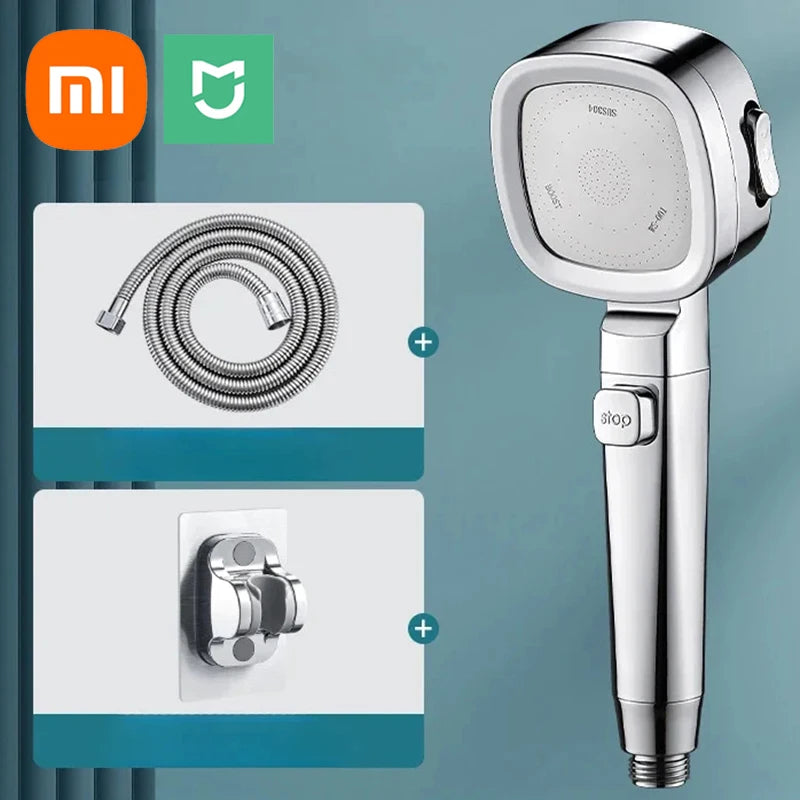Xiaomi High Pressure Shower Head Water Saving 3-Modes Shower Heads Adjustable Water Massage Sprayer Bathroom Accessories