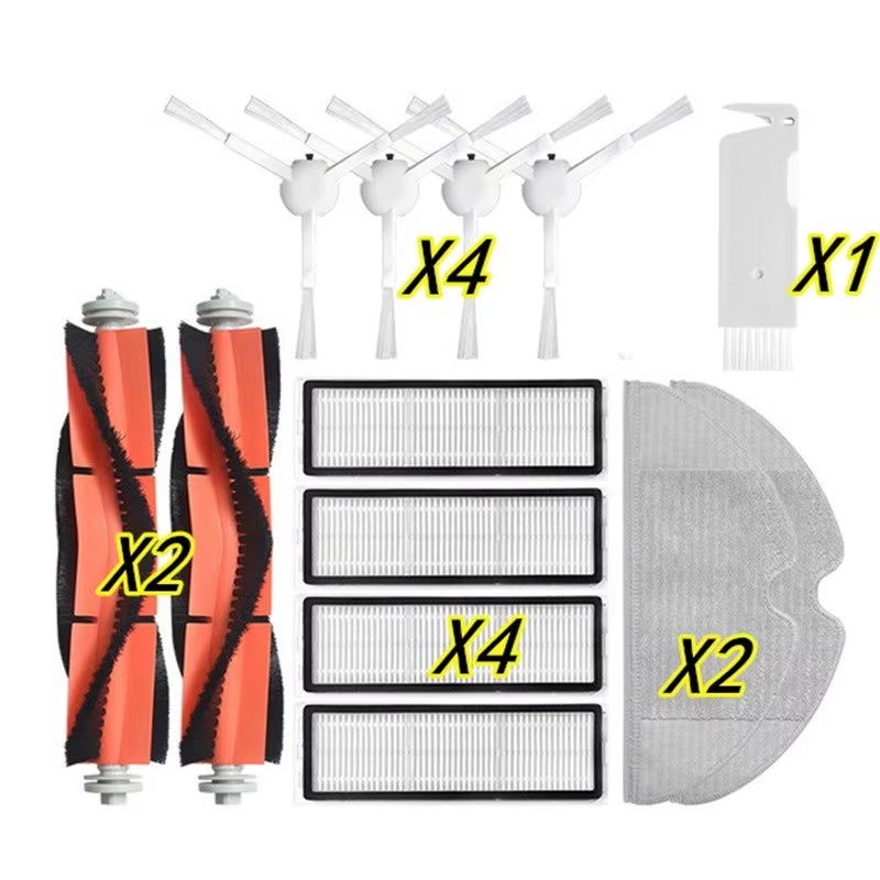 Certer Main Roller + Side Brush + Hepa Filter + Mopping Cloth for Xiaomi 1C 1 C Sweeper Robot Vacuum Mop Mijia C1 Accessories