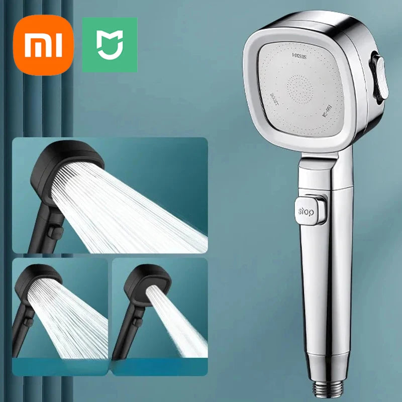 Xiaomi High Pressure Shower Head Water Saving 3-Modes Shower Heads Adjustable Water Massage Sprayer Bathroom Accessories
