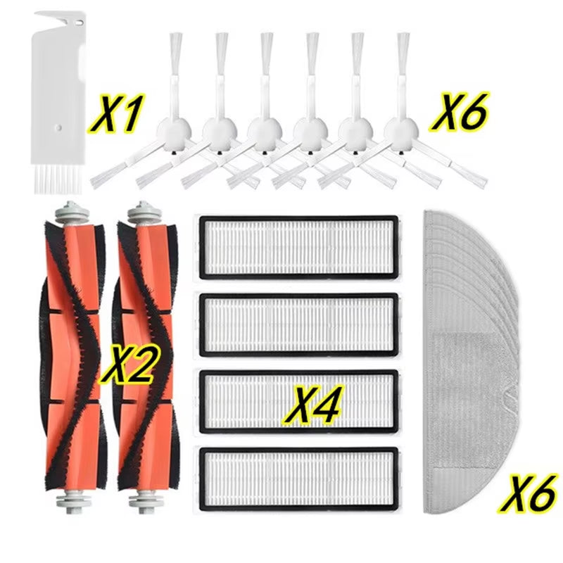 Certer Main Roller + Side Brush + Hepa Filter + Mopping Cloth for Xiaomi 1C 1 C Sweeper Robot Vacuum Mop Mijia C1 Accessories