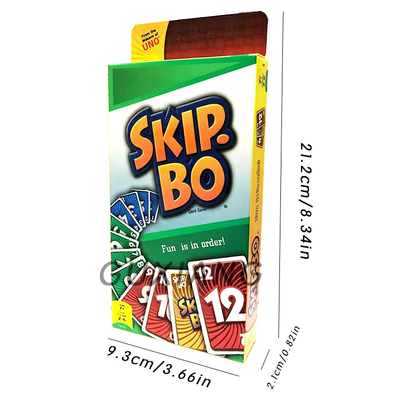 FLIP! Board Game :SKIP BO Cards Pokemon Pikachu Card Game Multiplayer Card Game Family Party Games Toys Kids Toy