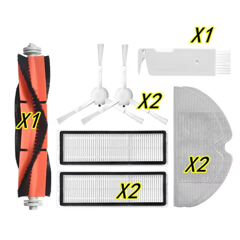 Certer Main Roller + Side Brush + Hepa Filter + Mopping Cloth for Xiaomi 1C 1 C Sweeper Robot Vacuum Mop Mijia C1 Accessories