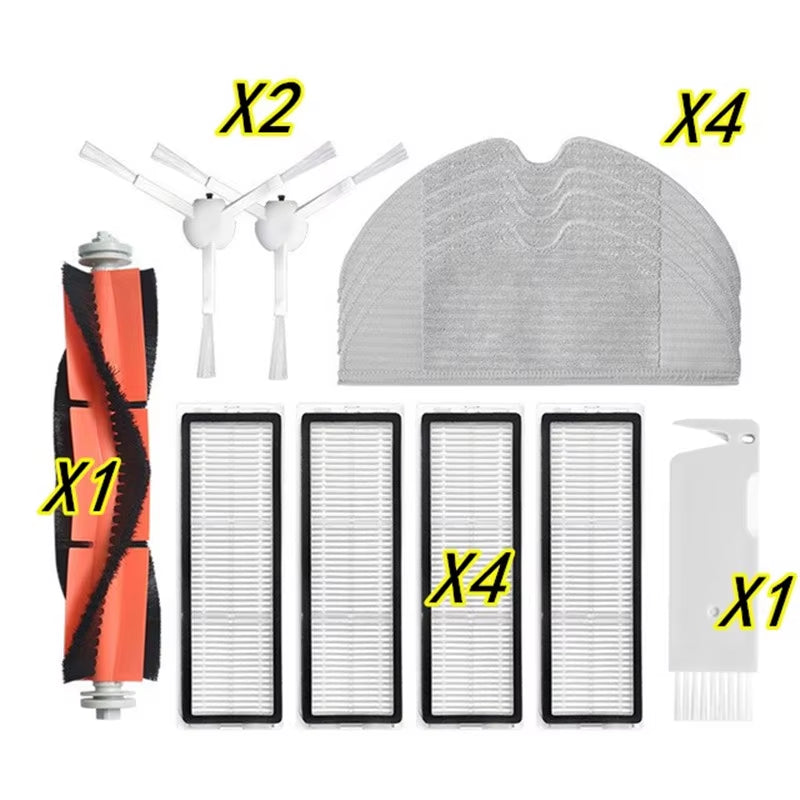 Certer Main Roller + Side Brush + Hepa Filter + Mopping Cloth for Xiaomi 1C 1 C Sweeper Robot Vacuum Mop Mijia C1 Accessories