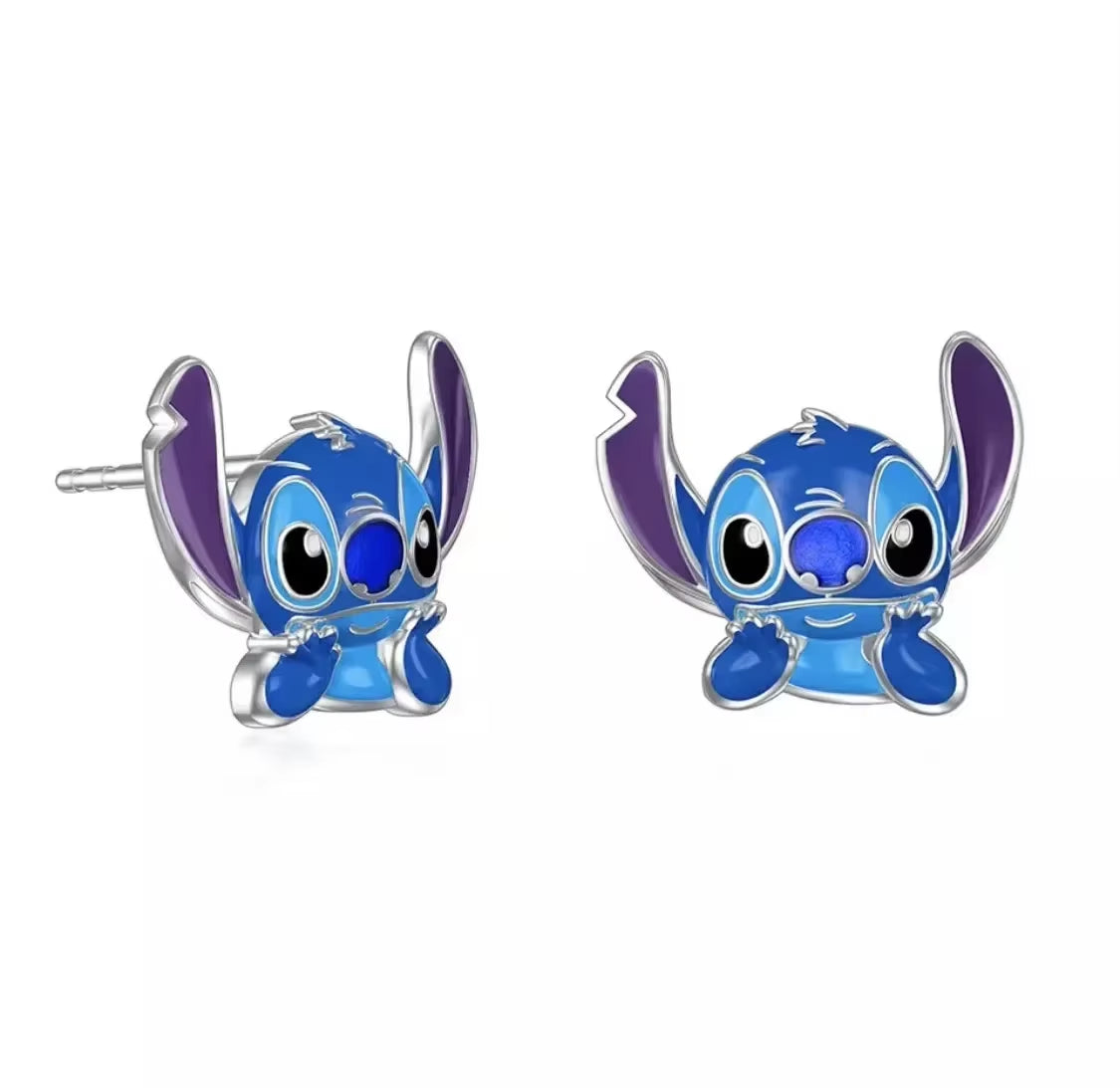 Kawaii Mickey Stud Earrings for Girl Anime Toy Jewelry Accessories Cartoon Stitch Earrings Jewelry Gift for Women Kids