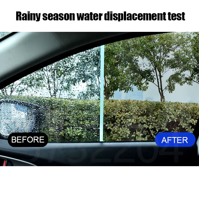 Car Glass Anti-Rain Water Spray Repellent Nano Coating Hydrophobic Waterproof Agent Oil Film Removing Auto Glass Film Agent