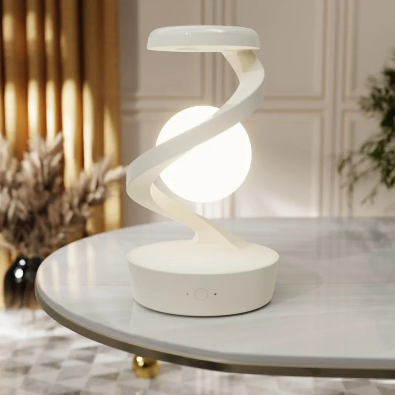 Rotating Moon Desk Lamp with Phone Wireless Charging Sensor Control Table Lamps Decorative Desktop Lamp Small Night Lamp Home De