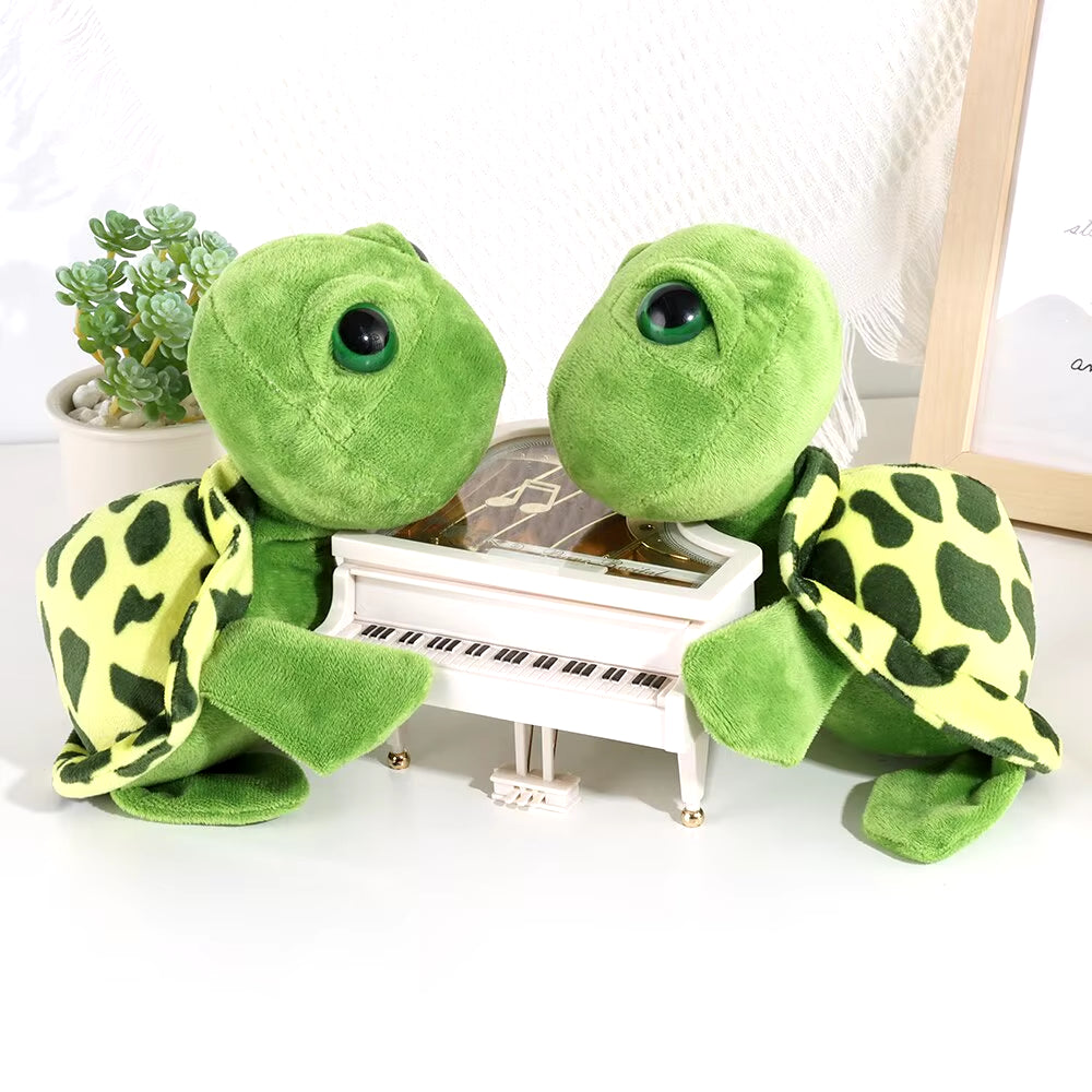 1 Pcs Turtle Plush Toy Big Eye Green Plush Doll Stuffed Animal Turtle Toys