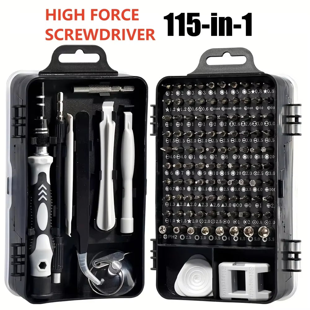 NEW Precision Screwdriver 115-In-1 Set Multifunctional Professional Repair Tool with 98Pcs Magnetic Suitable for Various Repairs