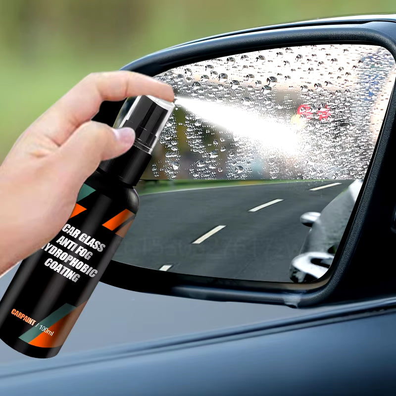 Car Glass Anti-Rain Water Spray Repellent Nano Coating Hydrophobic Waterproof Agent Oil Film Removing Auto Glass Film Agent