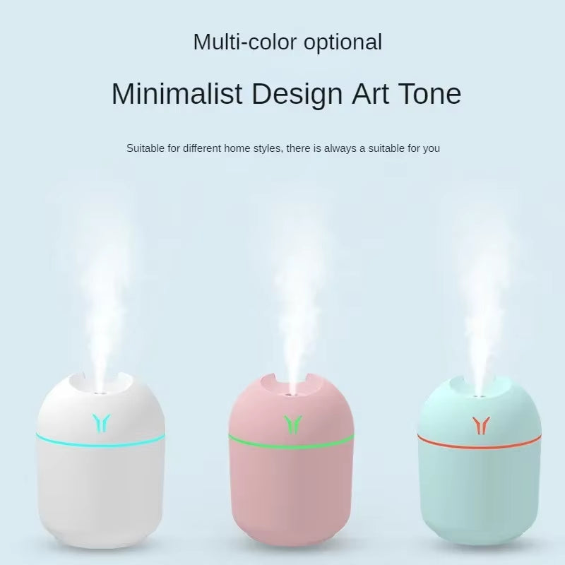 250ML Mini Aroma Oil Diffuser USB Essential Oil Atomizer Electric Air Humidifier with LED Night Lamp for Home Car