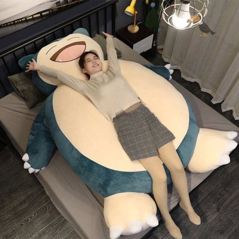 200/150Cm Giant Snorlax Plush Pokemon Plush Toys Kawaii Soft Snorlax Leather Shell Plushie NO Filling Pillow Gifts for Children