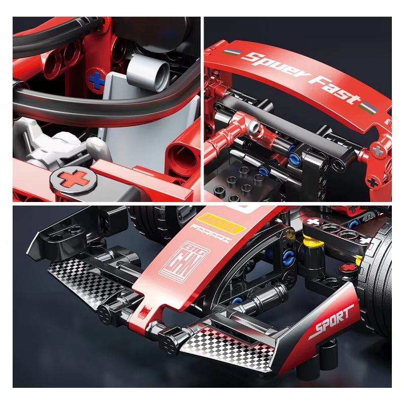 F1 RC Race Cars Building Sets MOC Remote Control Car Building Blocks Car Cool Collectible Model Car Kits Building Toys