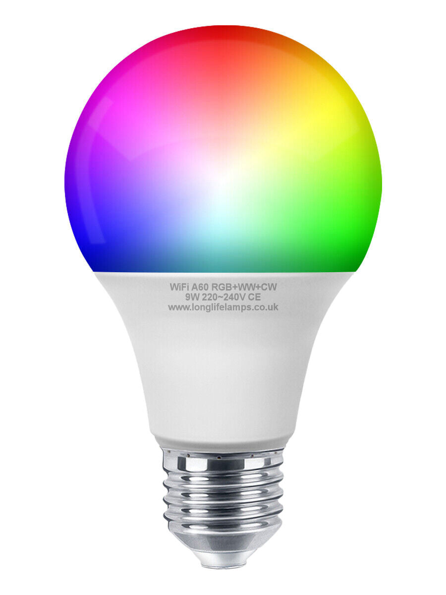 Transform Your Space with the WiFi RGB Smart LED Light Bulb – Compatible with iOS, Android, Amazon Alexa & Google Home