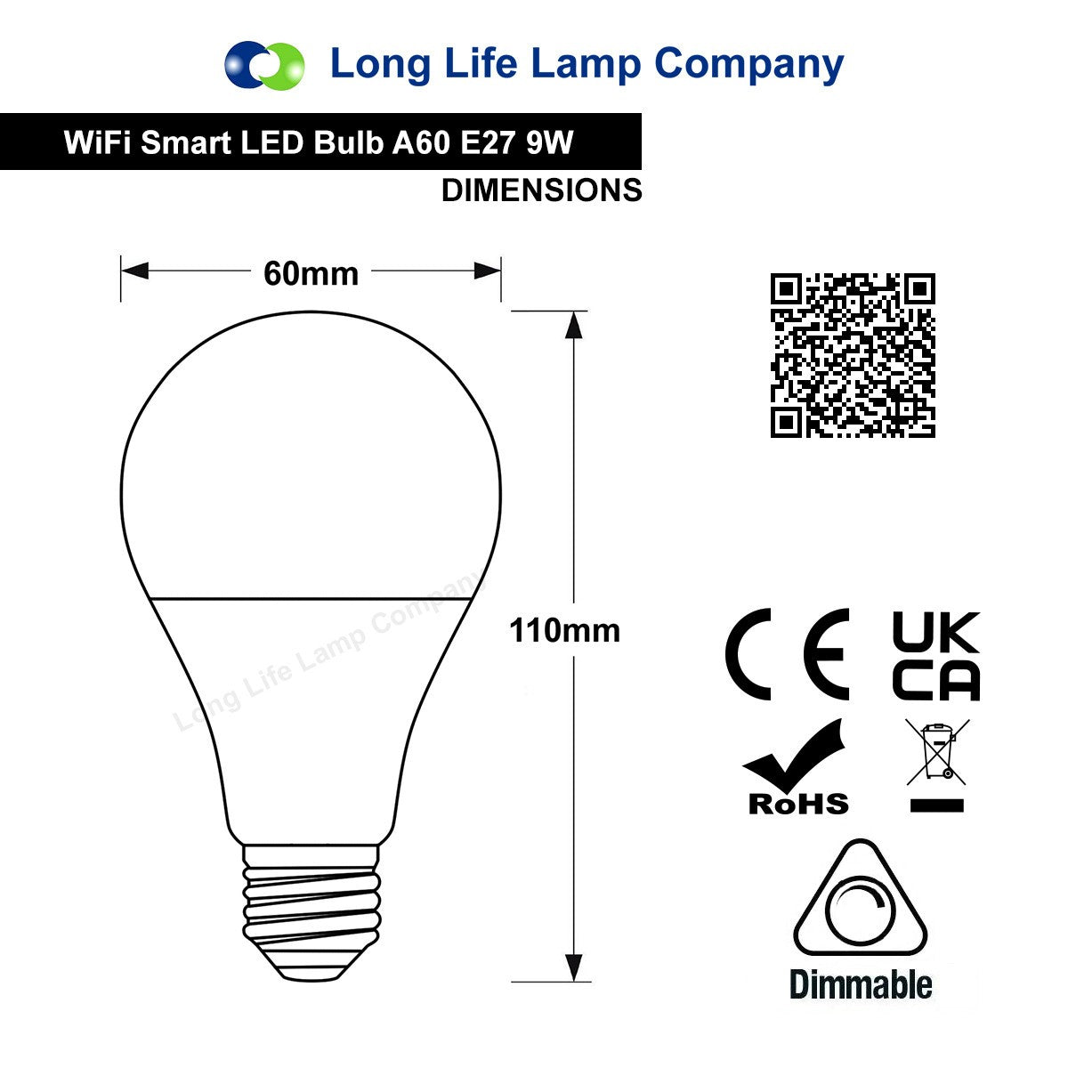 Transform Your Space with the WiFi RGB Smart LED Light Bulb – Compatible with iOS, Android, Amazon Alexa & Google Home