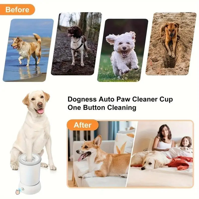 Pet Feet Washer Electrical Pet Paw Cleaner Automatic Pet Foot Cleaning Cup Portable Quick Low Noise Dog Cat Paw Cleaner