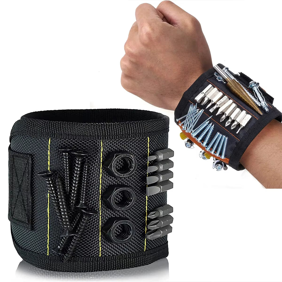 Magnetic Tool Wristband Working Magnetic Wristband, Magnetic Wristband with Strong Magnetic Nail Suction