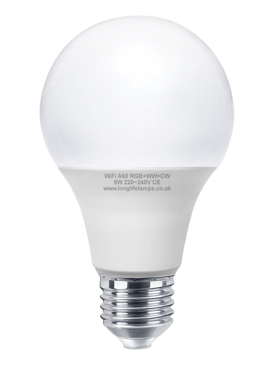 Transform Your Space with the WiFi RGB Smart LED Light Bulb – Compatible with iOS, Android, Amazon Alexa & Google Home