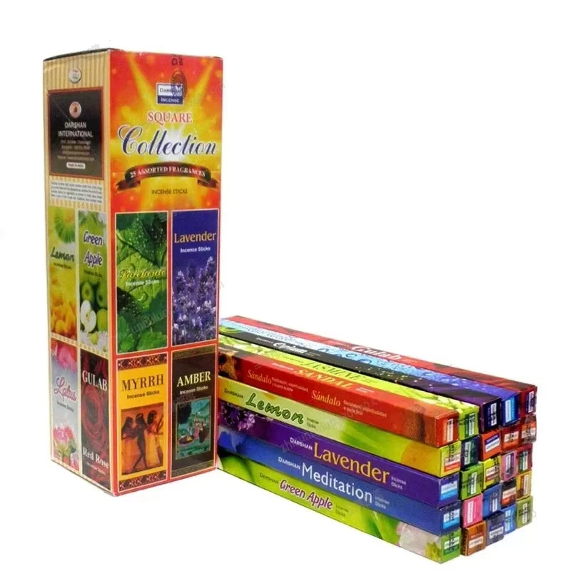 YXY Natural 10/25 Box/Lot India Incense Sticks Tibetan Lavender Rose Jasmine Meditation Home Fragrance Household Room Clean Air