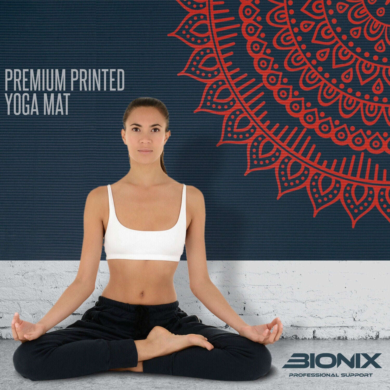 Thick 10mm Non-Slip Yoga Mat with Carry Strap - Perfect for Gym, Pilates, and Fitness Workouts