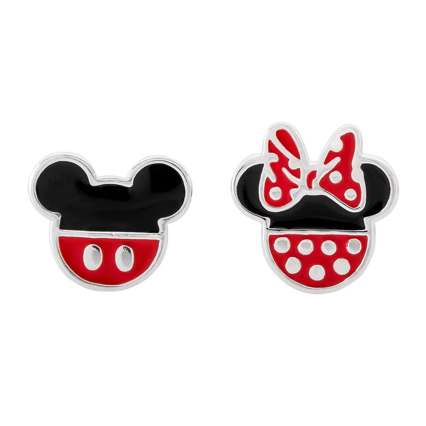 Kawaii Mickey Stud Earrings for Girl Anime Toy Jewelry Accessories Cartoon Stitch Earrings Jewelry Gift for Women Kids